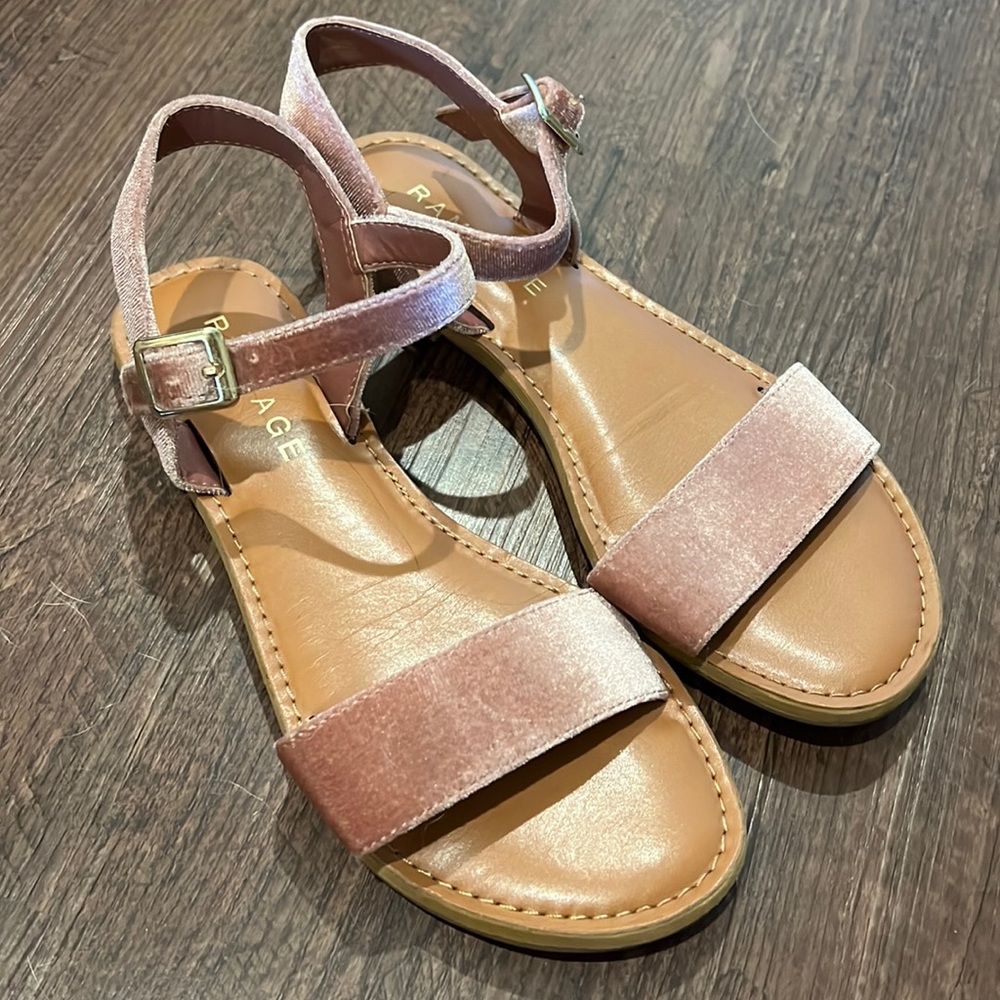 Rampage Velvet Sandals